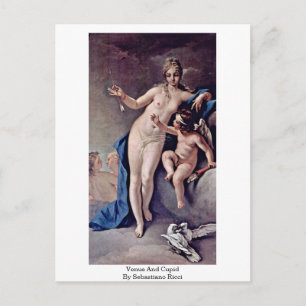 Venus och Cupid, av Sebastiano Ricci Vykort