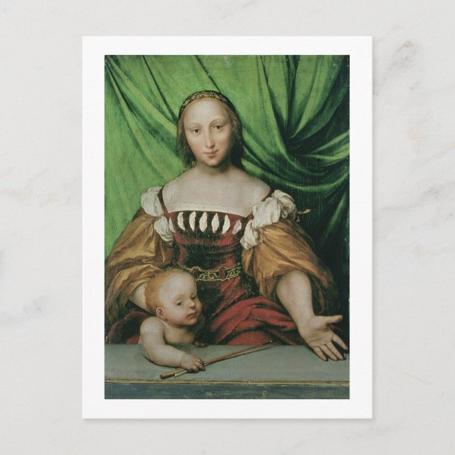 Venus och Cupid, c.1524 (olja på kalkträ) Vykort (Framsida)