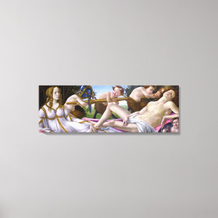 Venus och fördärvar vid Botticelli - kanfas Canvastryck