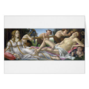 Venus och fördärvar vid Sandro Botticelli Hälsningskort