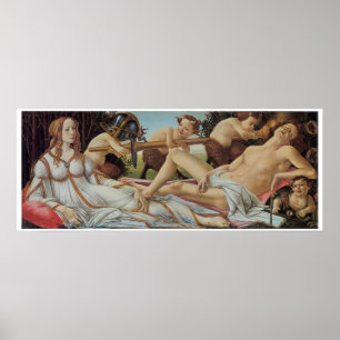 Venus och Mars av Sandro Botticelli Poster