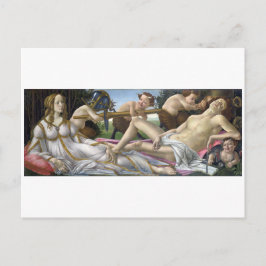 Venus och Mars av Sandro Botticelli Vykort