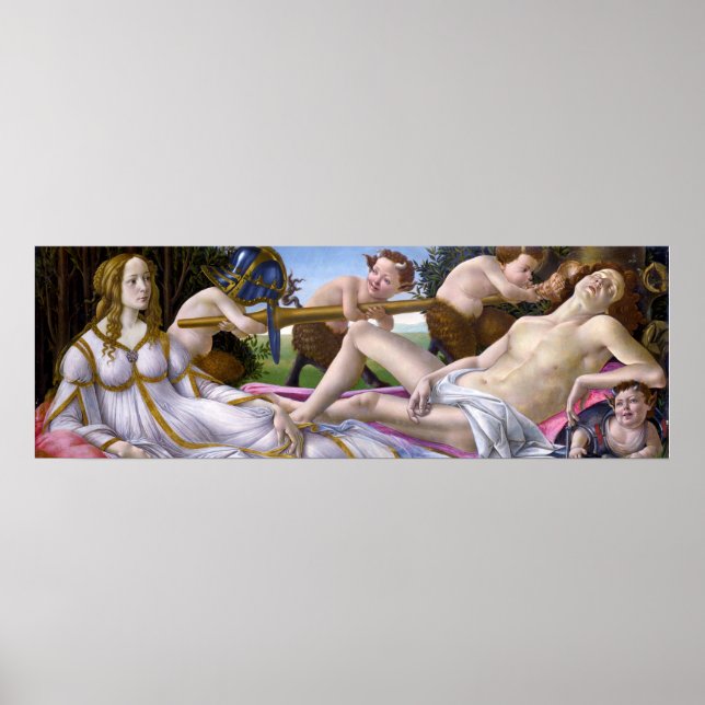 Venus och Mars från Botticelli - Poster (Framsidan)