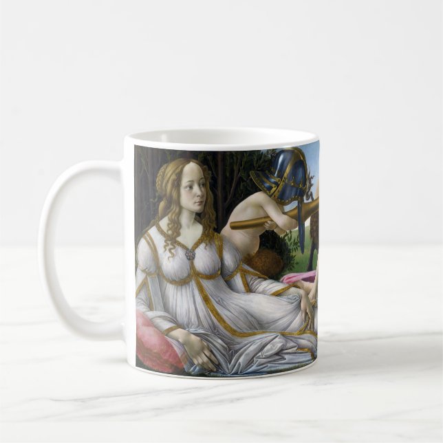 Venus och Mars, Sandro Botticelli Kaffemugg (Vänster)