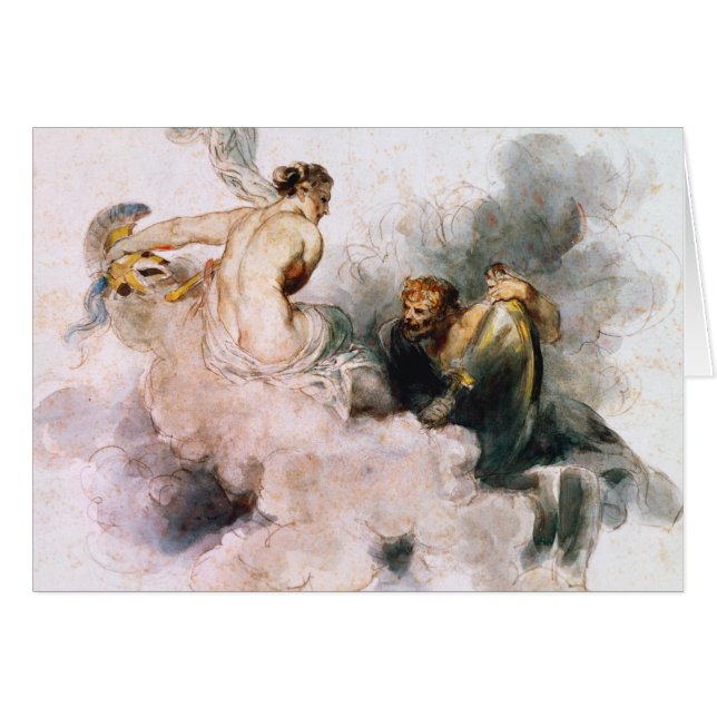 Venus och Vulcan Hälsningskort (Framsidan Horizontal)