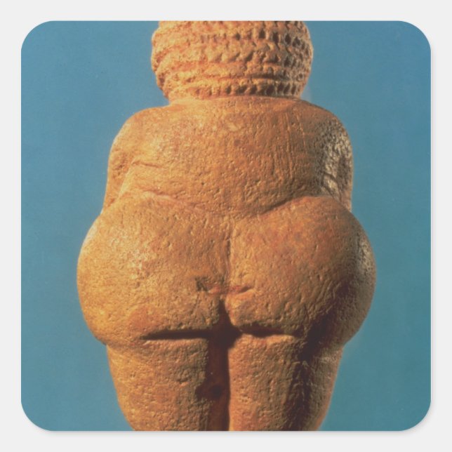 Venus of Willendorf Fyrkantigt Klistermärke (Framsida)