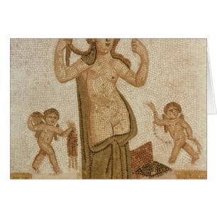 Venus på henne toalett hälsningskort