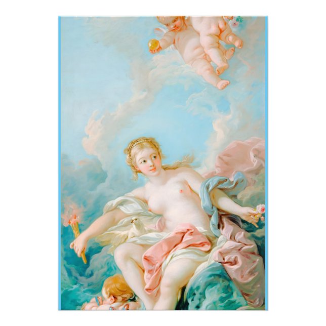 Venus på Vågar av François Boucher Fototryck (Framsidan)