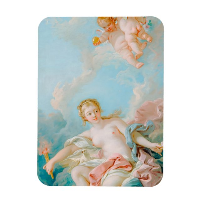 Venus på Vågar av François Boucher Magnet (Vertikal)