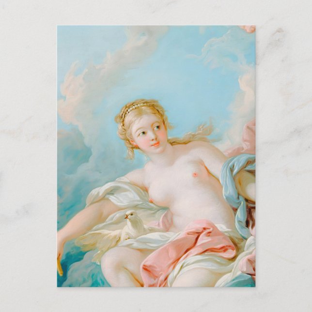 Venus på vågorna av François Boucher Vykort (Framsida)