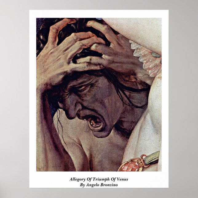 Venus påstådda triumf av Angelo Bronzino Poster (Framsidan)