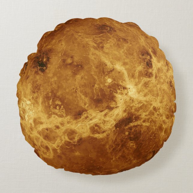 Venus Planet Photo Space Solar System Kärlek Passi Rund Kudde (Framsidan)
