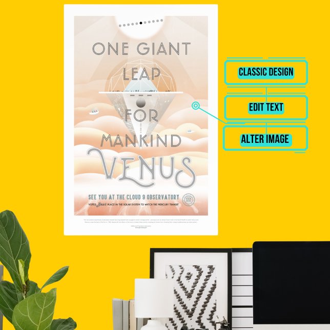 Venus - Rymdturism Poster (Please enjoy our design and see the others in the collection.)