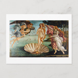 Venus, Sandro Botticelli, 1485 Vykort
