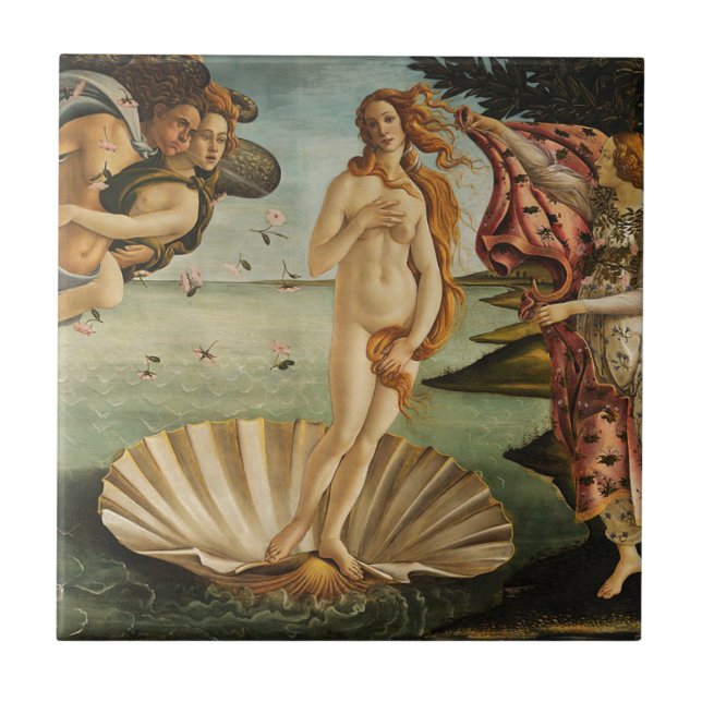 Venus-Sandro Botticelli Kakelplatta (Framsidan)