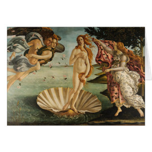 Venus-Sandro Botticellis födelse Hälsningskort