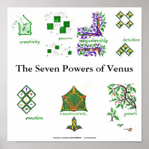 Venus sju befogenheter poster