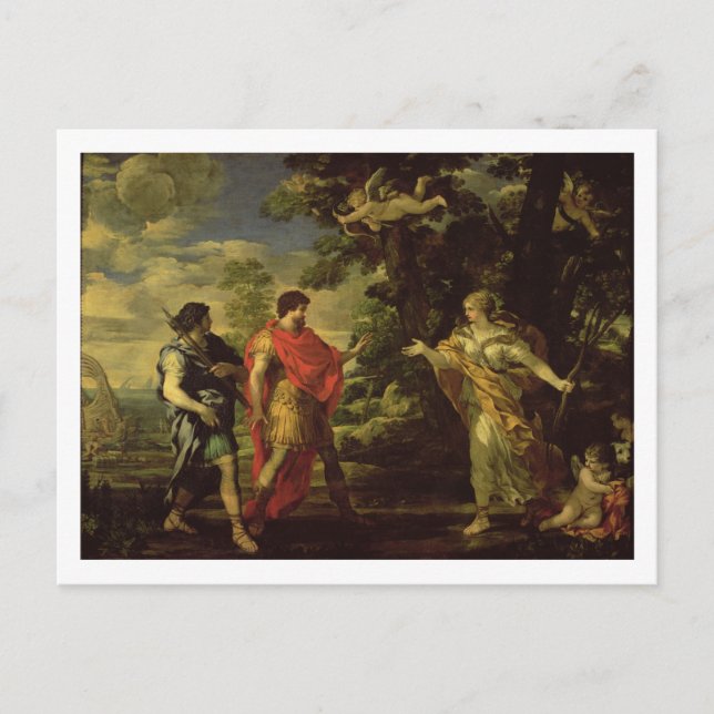 Venus som förekommer i Aeneas som Huntress, c.1635 Vykort (Framsida)