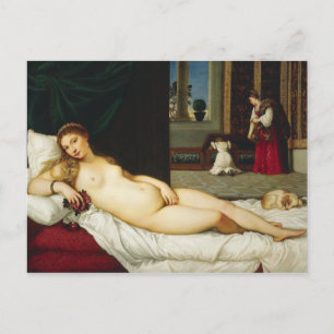 Venus Urbino av Titian Vykort