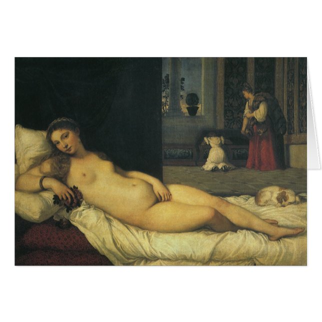 Venus Urbino från Titian, Renaissance Art Hälsningskort (Framsidan Horizontal)