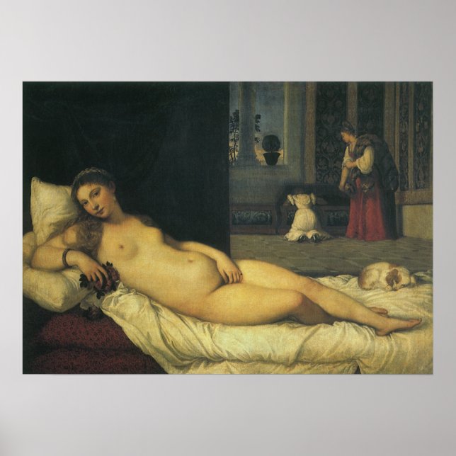 Venus Urbino från Titian, Renaissance Art Poster (Framsidan)