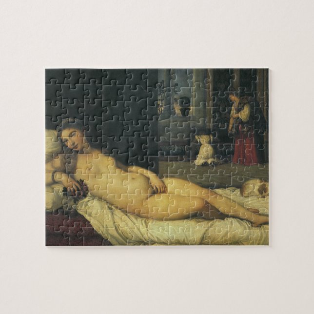 Venus Urbino från Titian, Renaissance Art Pussel (Horisontell)