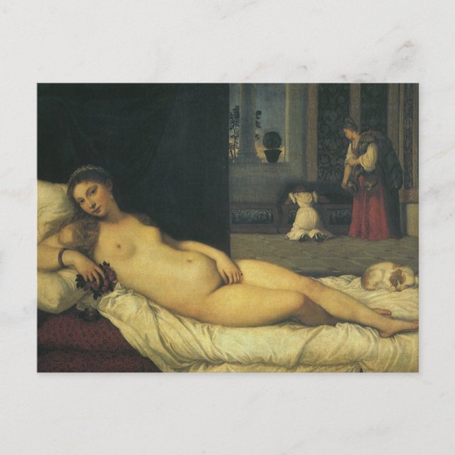 Venus Urbino från Titian, Renaissance Art Vykort (Framsida)