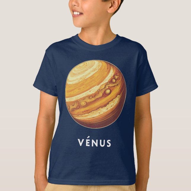 Vénus / Venus - Classic Planet Tee T-Shirt (Framsida)