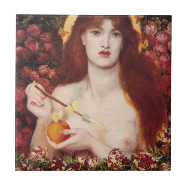 Venus Verticordia (av Dante Gabriel Rossetti) Kakelplatta (Framsidan)