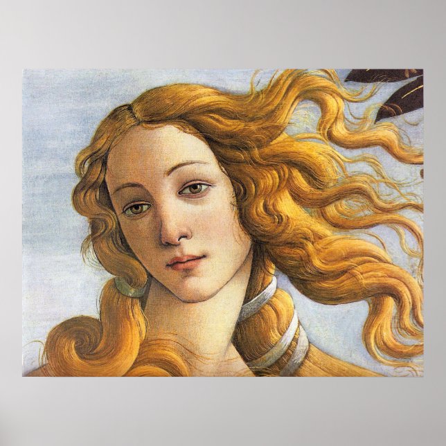 Venusdetaljens födelse, Botticelli Poster (Framsidan)