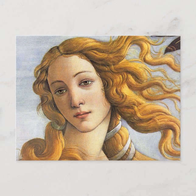 Venusdetaljens födelse, Botticelli Vykort (Framsida)