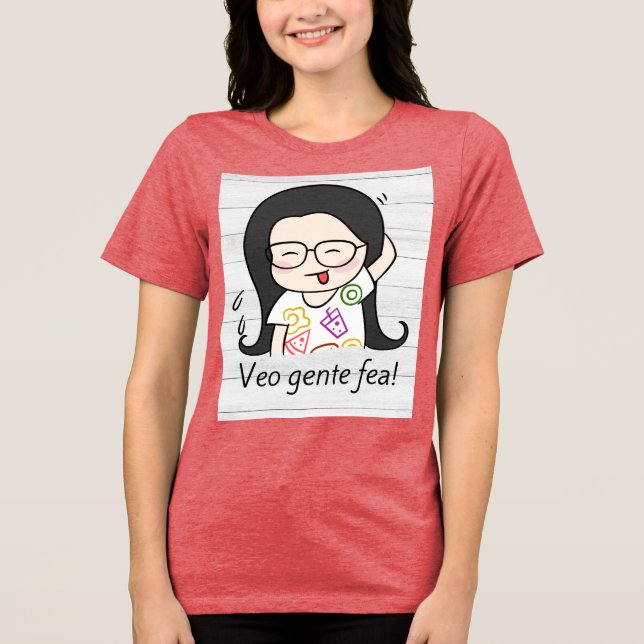 veo gente fea t shirt (Framsida)