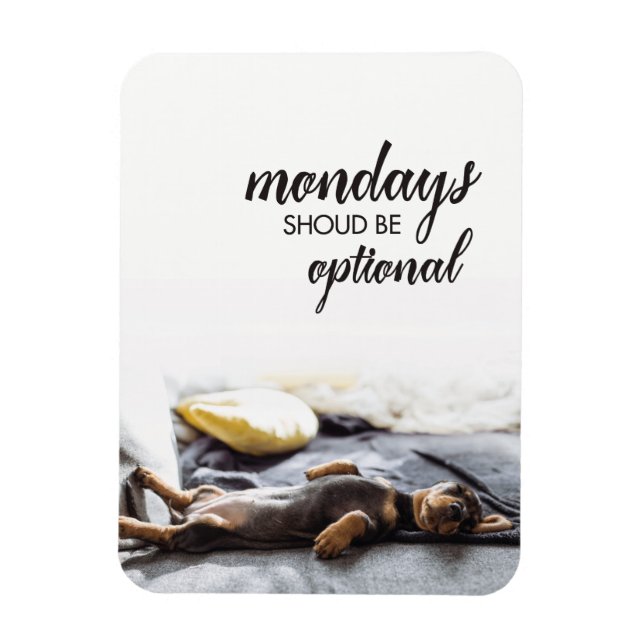 Vepande doxa valpar Måndagar bör vara valfria Magnet (Vertikal)