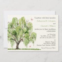 Vepande Willow Wedding-inbjudan