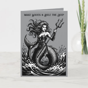 Vepar Siren från de infernaliska haven Illustratio Kort
