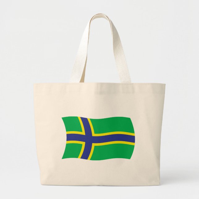 Vepsianernas Flaggas Totebag Jumbo Tygkasse (Framsidan)