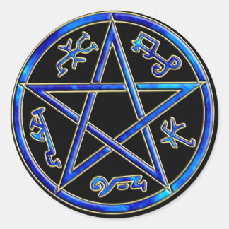 ver 01 - Solomons Djävulen/Demon Trap - Black Runt Klistermärke