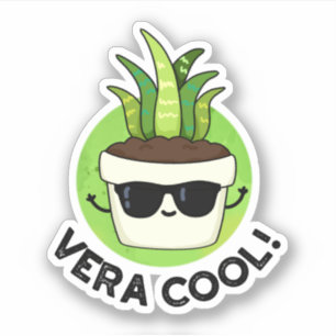 Vera Coola Funny Aloe Vera Pun Klistermärken