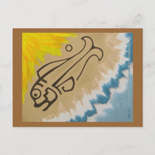 Veracruz fisk vykort (Framsida)