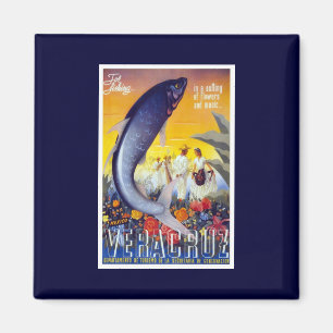 Veracruz Mexico vintage Magnet