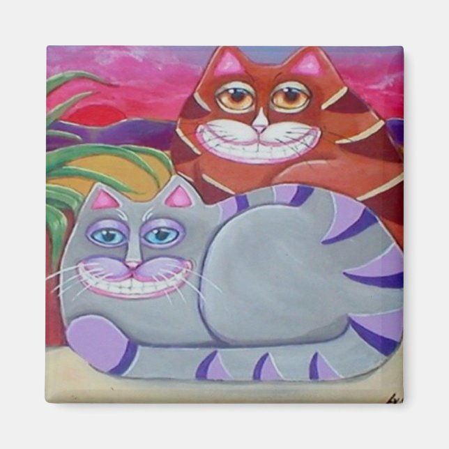 Veranda Cats Magnet (Framsidan)