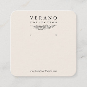 Verano Earring Fyrkantigt Visitkort