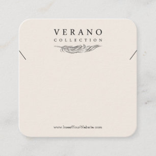 Verano Necklace Fyrkantigt Visitkort