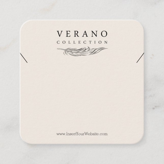 Verano Necklace Fyrkantigt Visitkort (Framsida)