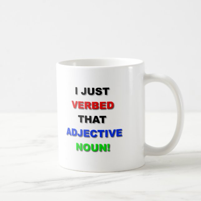 Verb Substantiv Rollig Mugg (Höger)