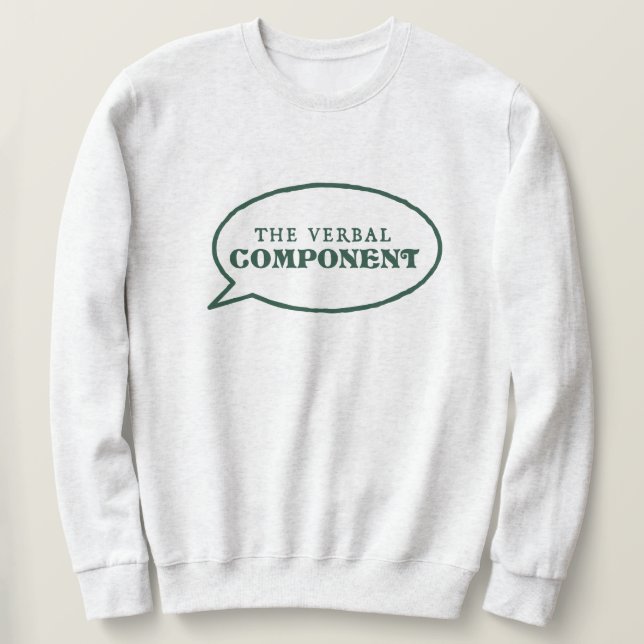 Verbal Component Sweatshirt - Light Grått (Design framsida)