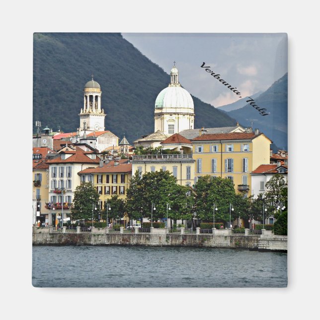 Verbania, Italien cityscape Magnet (Framsidan)