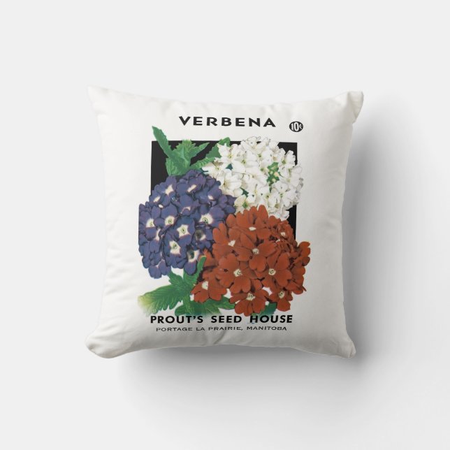 Verbena-förpackningens etikett kudde (Framsida)