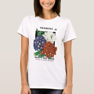 Verbena-förpackningens etikett tee shirt