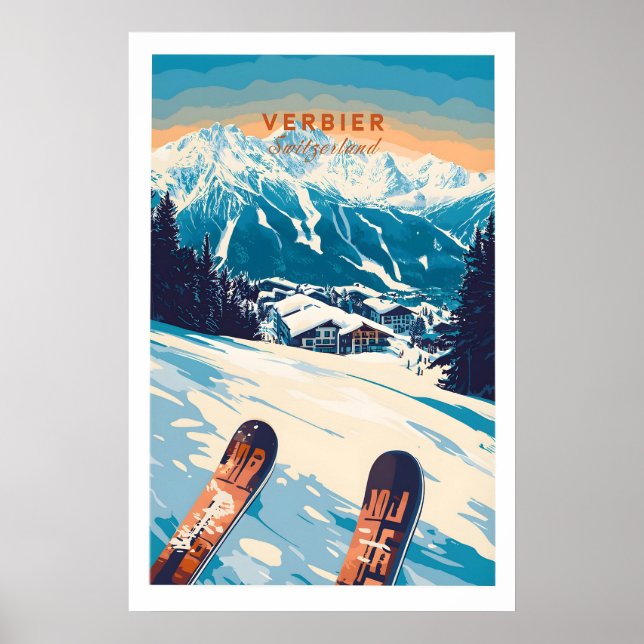 Verbier Print Schweiz 1 Poster (Framsidan)